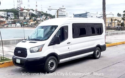 Julio's Adventure Tours bus